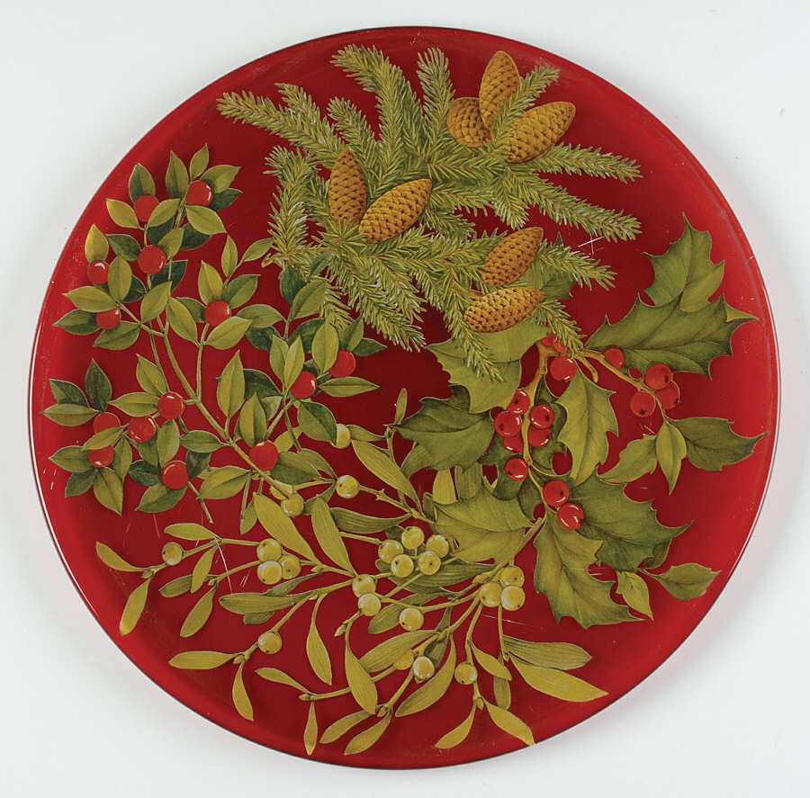Winter Berry 13" Round Platter by Vietri-1
