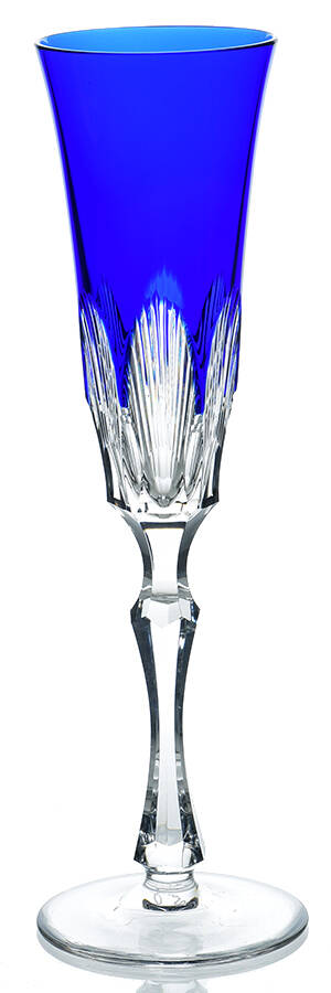 Captiva Cobalt Blue Fluted Champagne by Varga-1