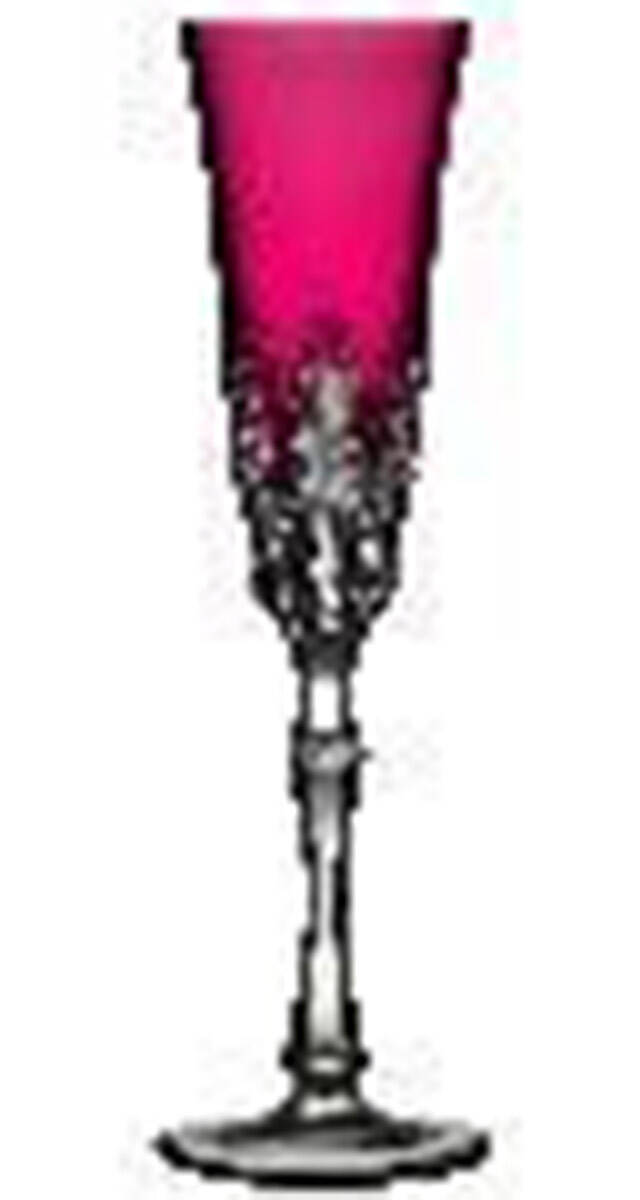 Captiva Raspberry Fluted Champagne by Varga-1