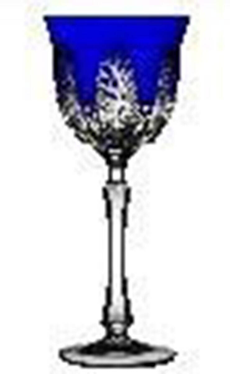 Captiva Cobalt Blue Water Goblet by Varga-1