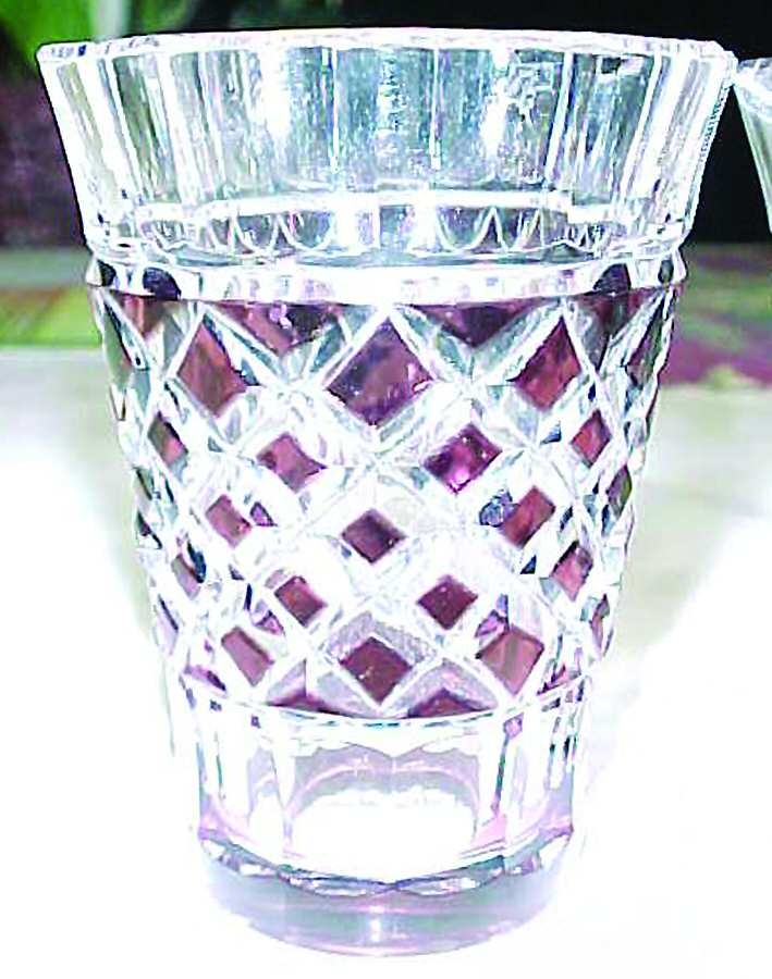 Irlande Rose Whiskey Glass by Val St Lambert-1