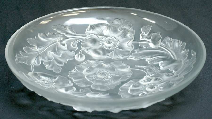 Clear Frosted (Giftware) 13" Poppy Bowl by Verlys-American-1