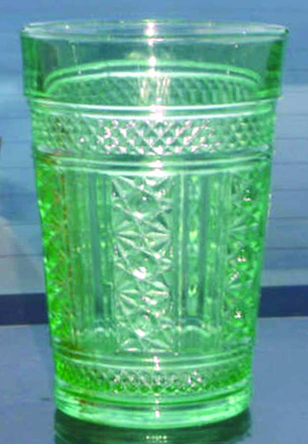 1031 Green Flat Tumbler by Val St Lambert-1