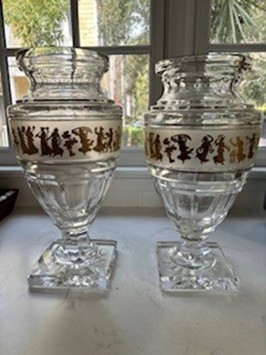 Dans de Flore Clear (Knob Stem) 16" Flower Vase by Val St Lambert-1