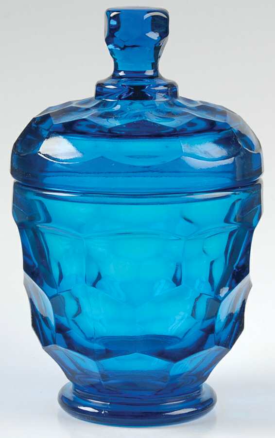 Georgian Blue (Bluenique) Sugar Bowl & Lid by Viking-1