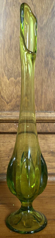 Epic Six Petal Green 12" Swung Bud Vase by Viking-1