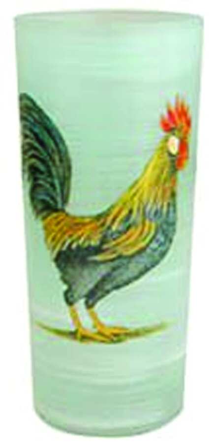 Rooster Glass Blue Highball by Vietri-1