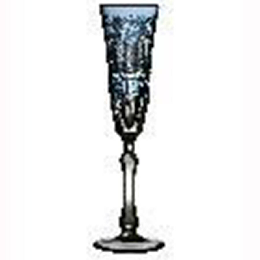Athens Sky Blue Fluted Champagne by Varga-1