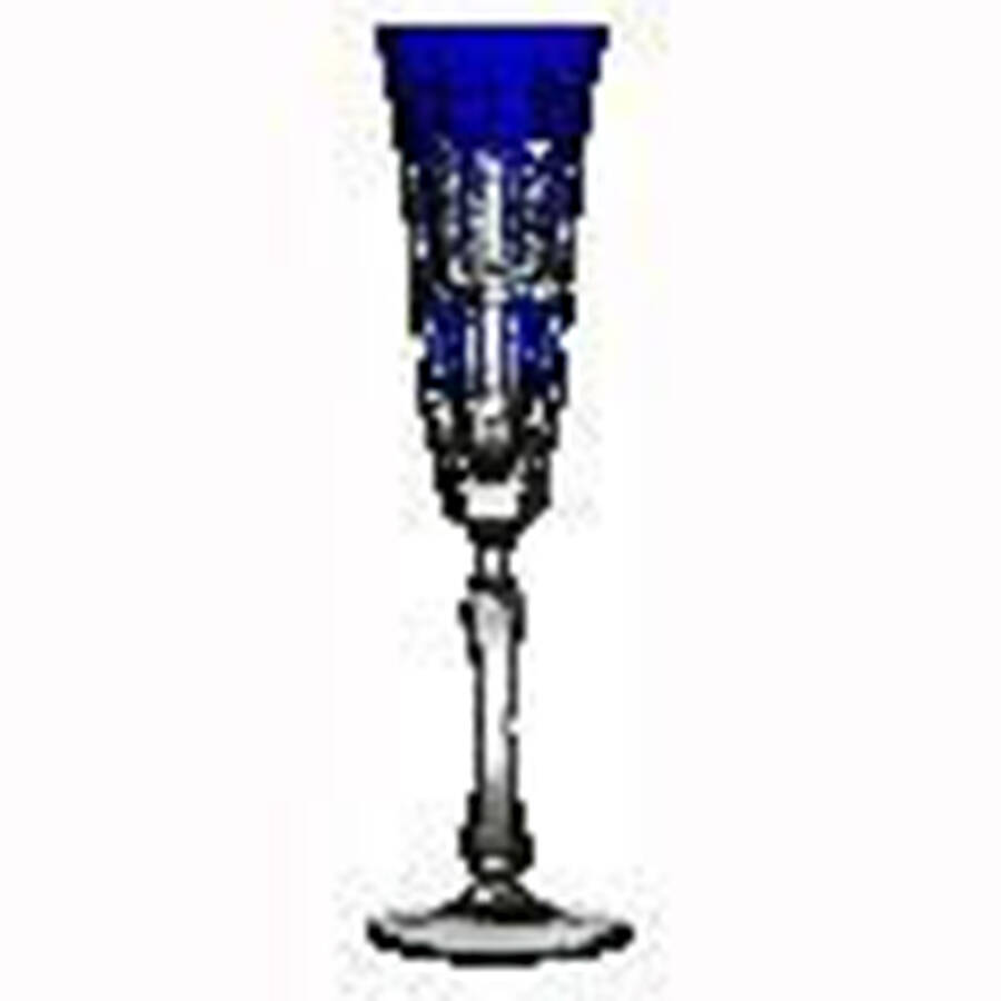 Athens Cobalt Blue Fluted Champagne by Varga-1