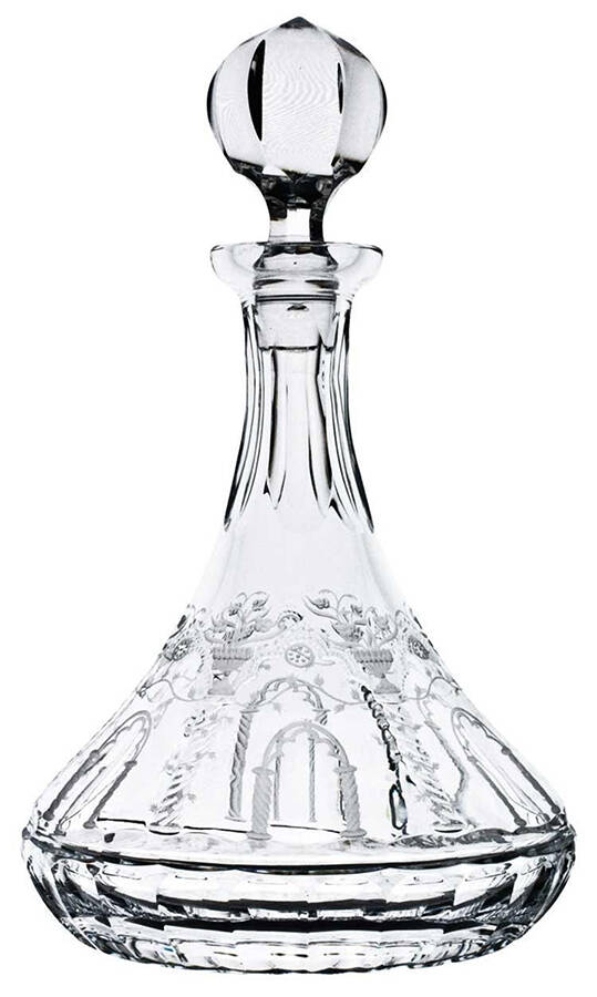Athens Ships Decanter & Stopper by Varga-1