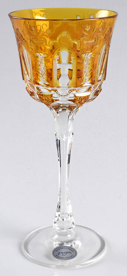 Athens Amber Red Wine Glass by Varga-1