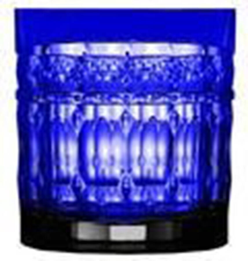 Barcelona Cobalt Blue Double Old Fashioned by Varga-1
