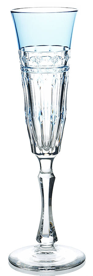 Barcelona Sky Blue Fluted Champagne by Varga-1