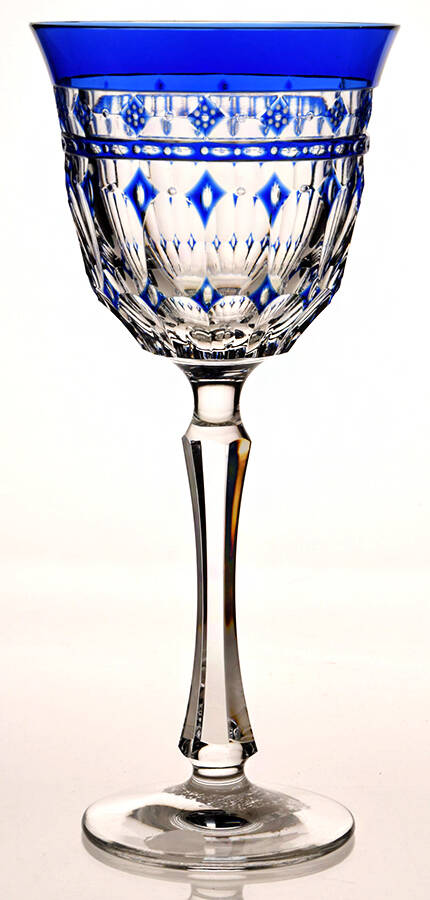 Barcelona Cobalt Blue Water Goblet by Varga-1