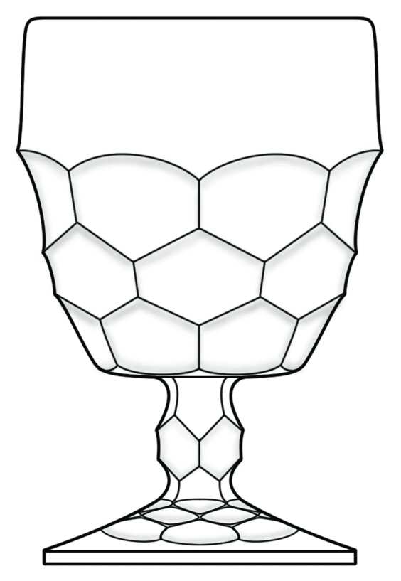 Georgian Clear Water Goblet by Viking-1