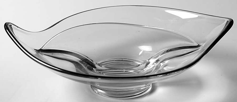 Epic Clear (Platinum Trim) 7" Oblong 2 Part Relish by Viking-1
