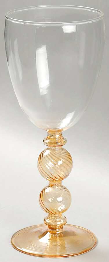 Imperial Amber Water Goblet by Vietri-1