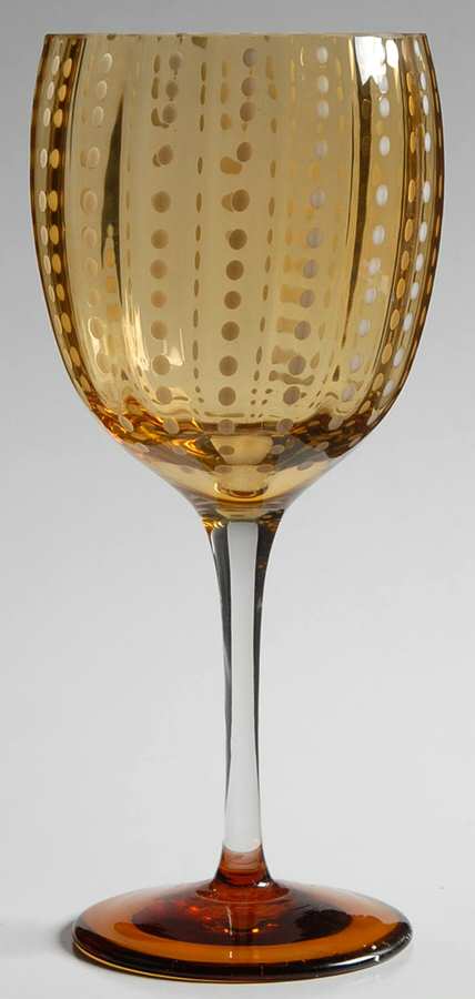 Perle Amber Wine Glass by Vietri-1