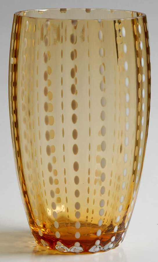 Perle Amber 16 Oz Flat Tumbler by Vietri-1