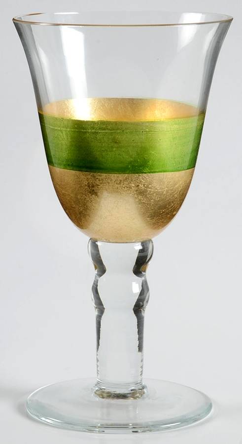 Radiant Green Wine Glass by Vietri-1