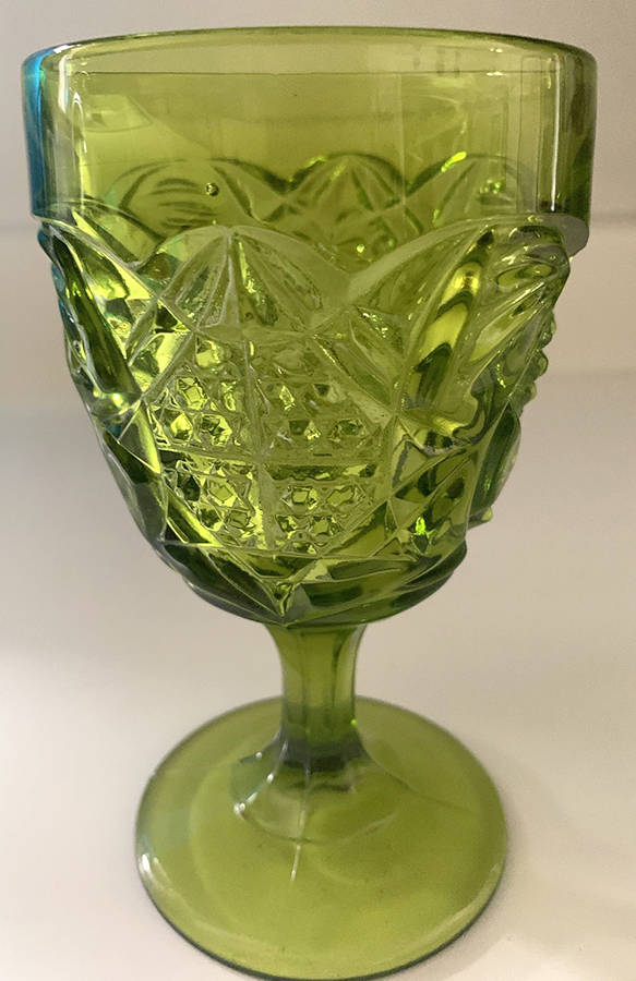 Yesteryear Avocado Water Goblet by Viking-1