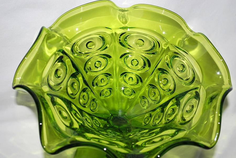 Yesteryear Avocado High Open Footed Jelly by Viking-1