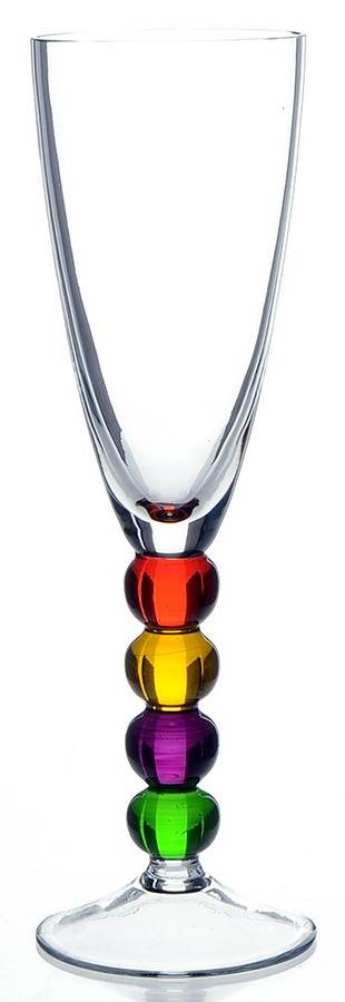 Prism Glass Fluted Champagne by Vietri-1