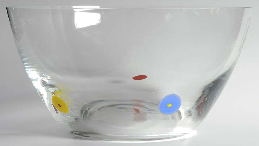 Bubbles 10" Round Bowl by Vetricor Glass-1
