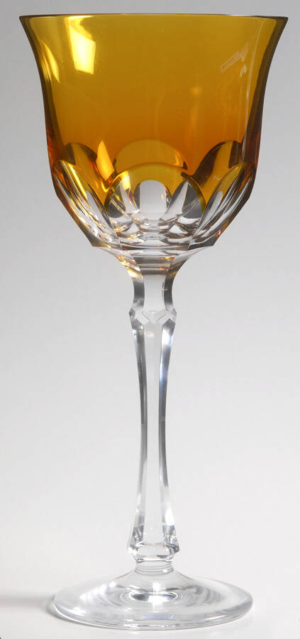 Simplicity Amber Water Goblet by Varga-1