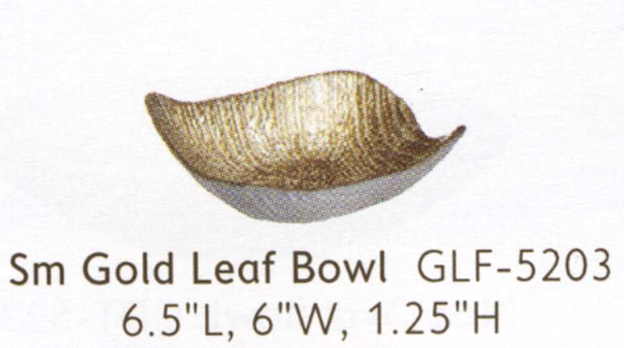 Gold Leaf 14" Leaf Shape Bowl by Vietri-1