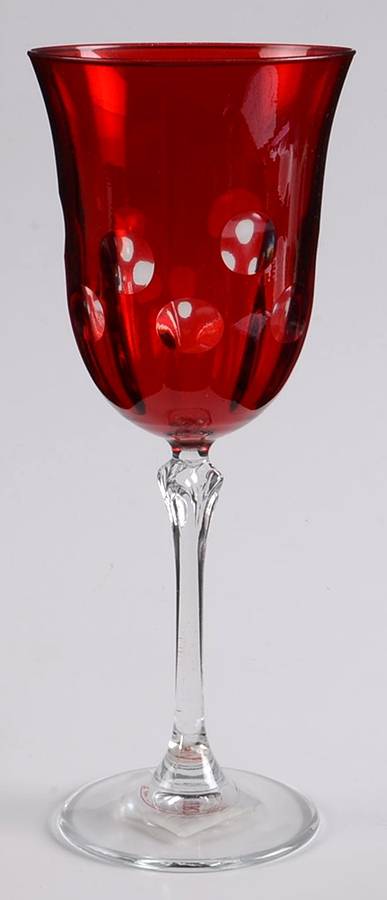 Dot Red Water Goblet by Vietri-1