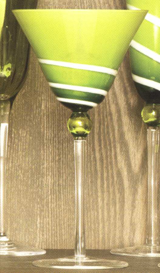 Harlequin Green Wine by Vietri-1