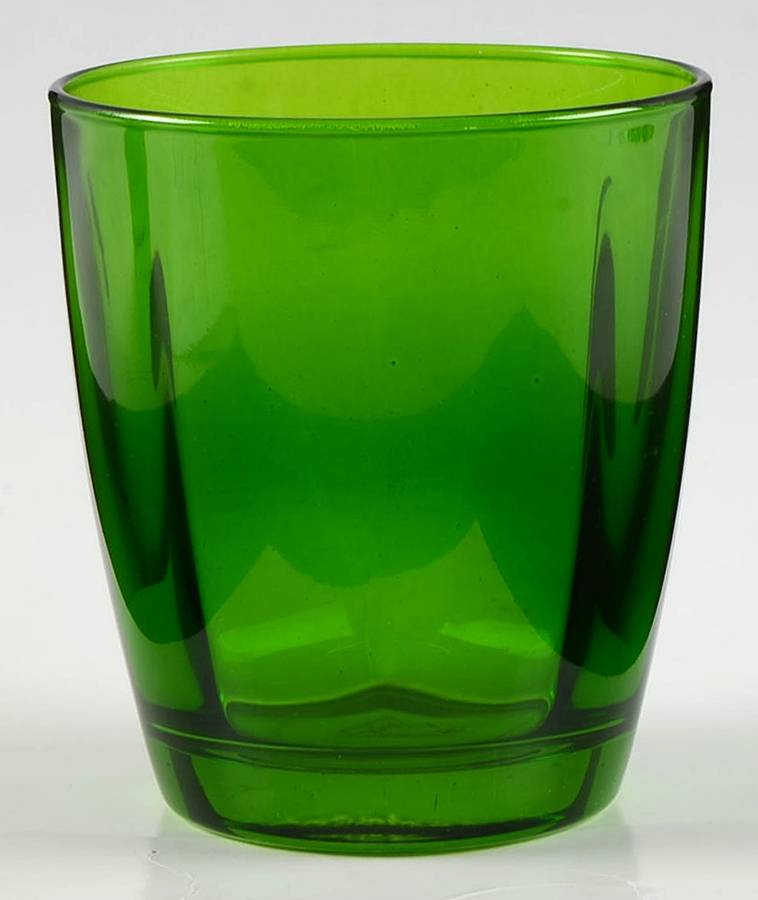 Optical Emerald Green Double Old Fashioned by Vietri-1
