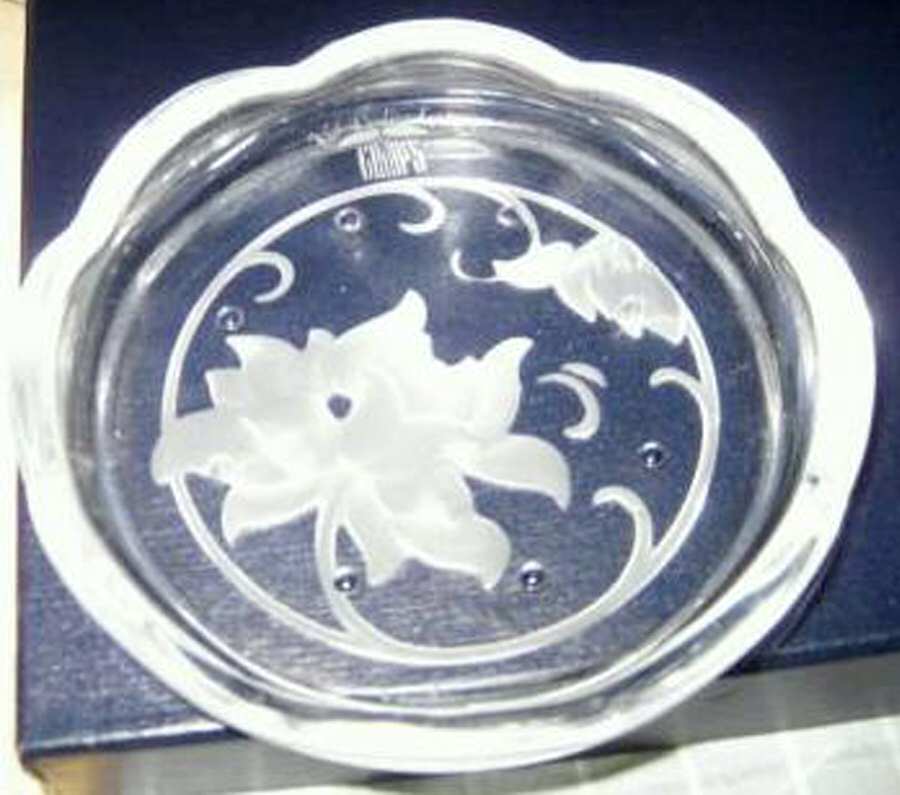Oriental Blossom Coaster by Val St Lambert-1