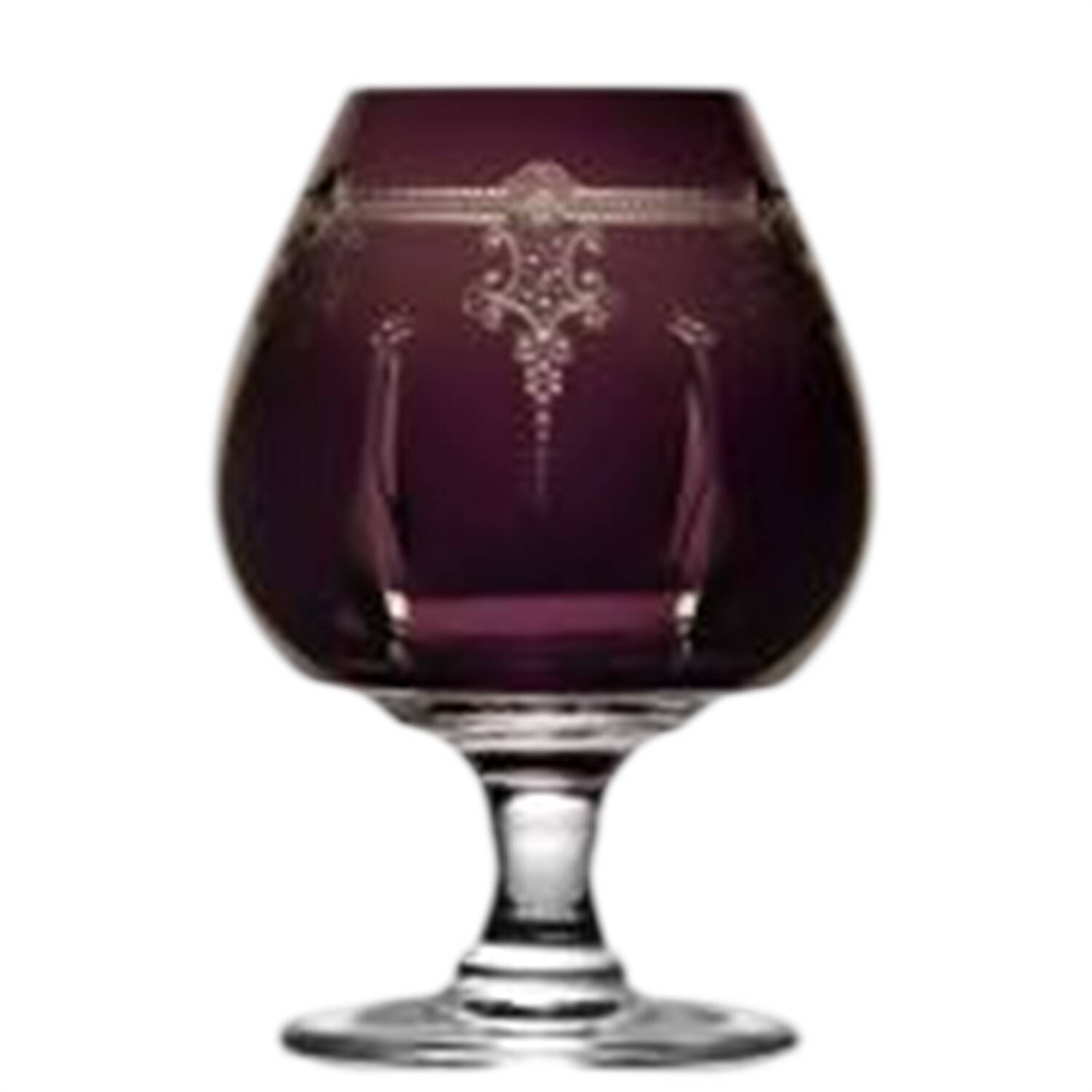 Lisbon Amethyst Brandy Glass by Varga-1