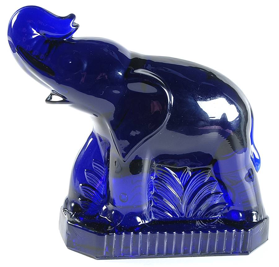 Mirror Images Animals Cobalt Blue Elephant by Viking-1