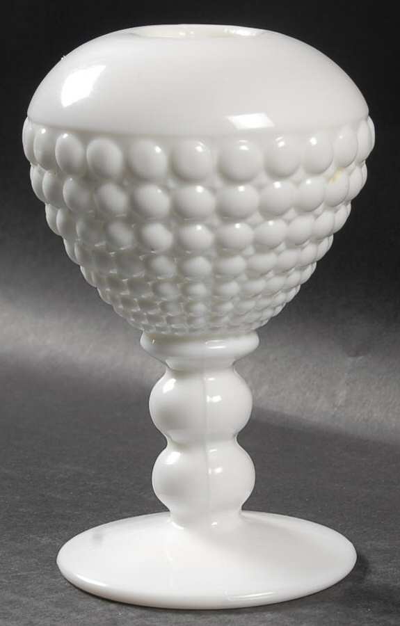 Ancestral Milk Glass Ivy Ball Vase by Viking-1