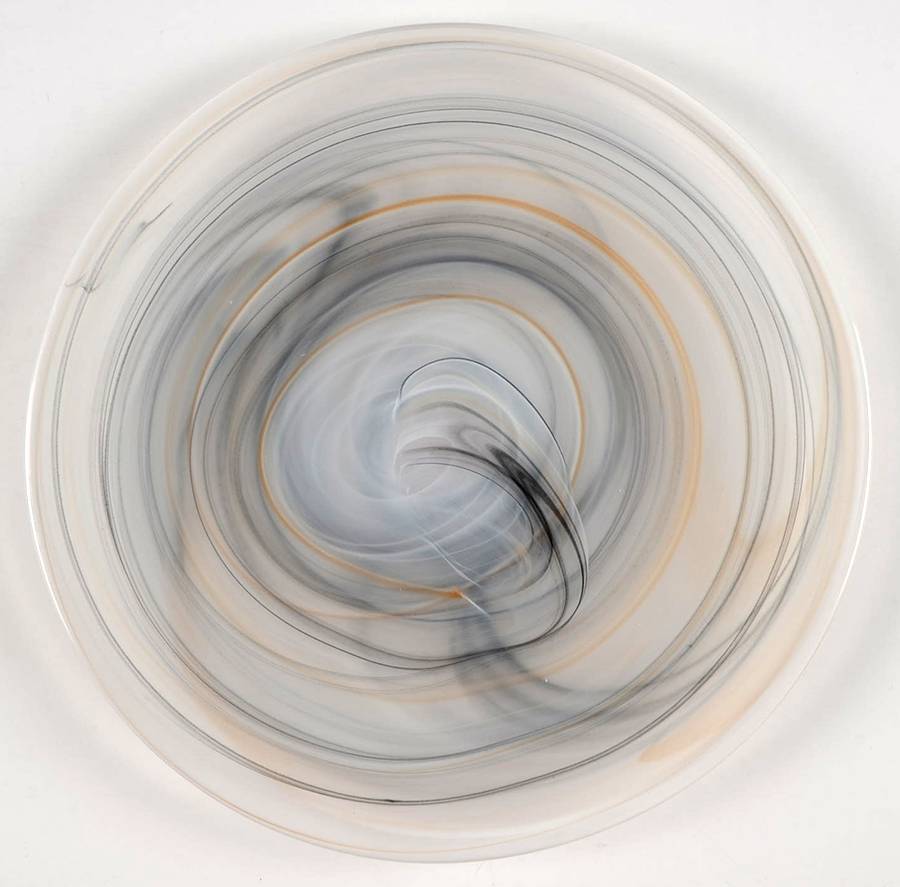 Alabaster Glass (Taupe) Salad Plate by Vietri-1
