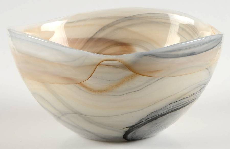 Alabaster Glass (Taupe) 6" Cereal Bowl by Vietri-1