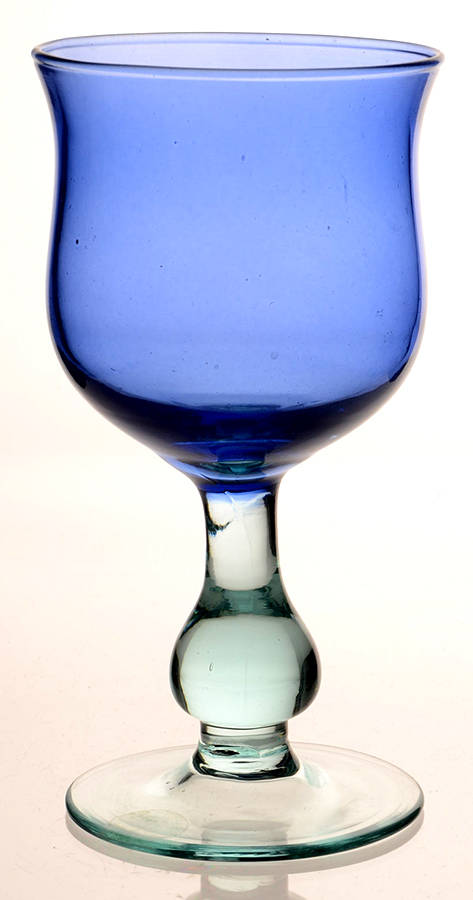 Recycled Prism Glass Cobalt Blue Wine by Vietri-1