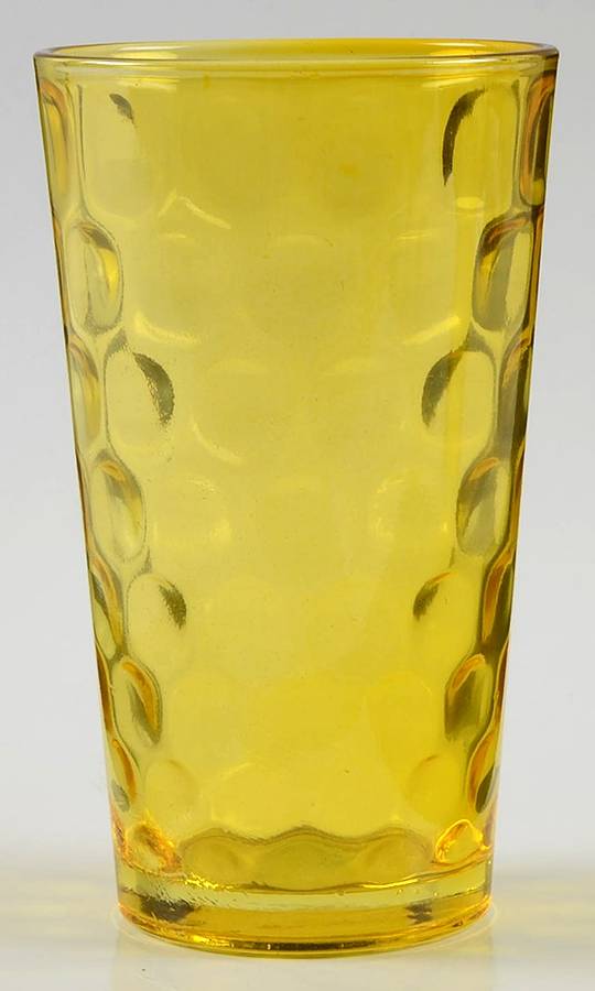 Recycled Prism Glass Amber Highball by Vietri-1