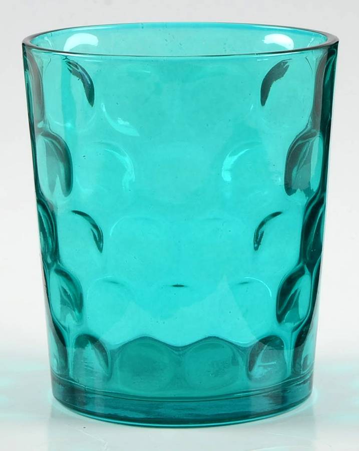 Recycled Prism Glass Turquoise Double Old Fashioned by Vietri-1