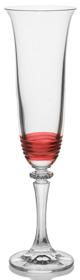 Eternity Red Fluted Champagne by Vietri-1