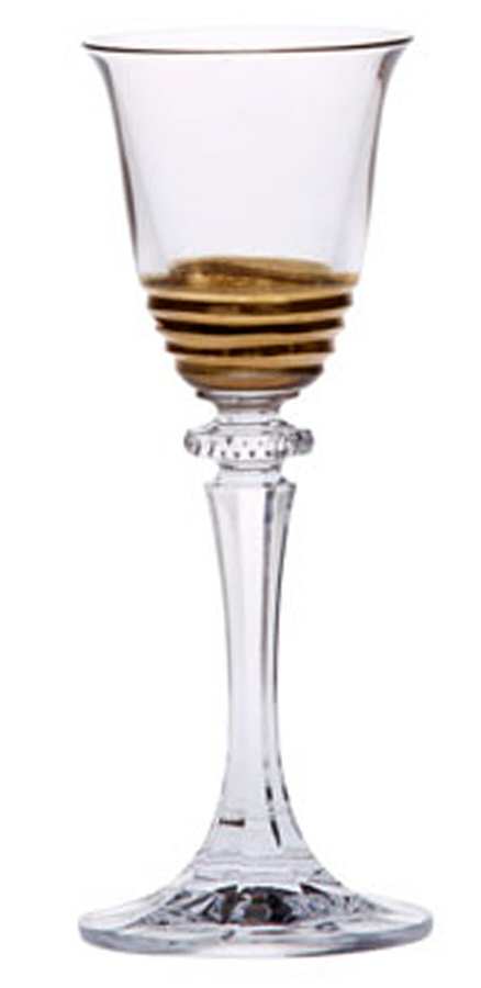 Eternity Gold Cordial Glass by Vietri-1