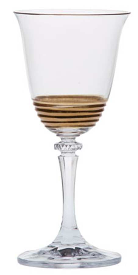 Eternity Gold Wine Glass by Vietri-1