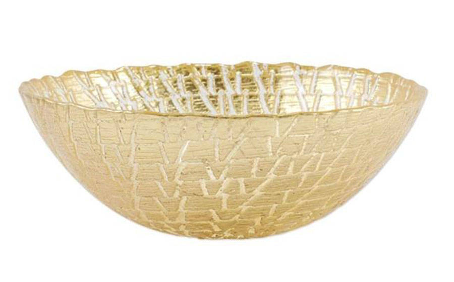 Rufolo Gold 6" Round Bowl by Vietri-1