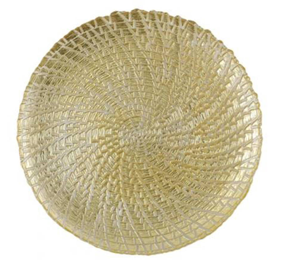 Rufolo Gold 12" Service Plate by Vietri-1