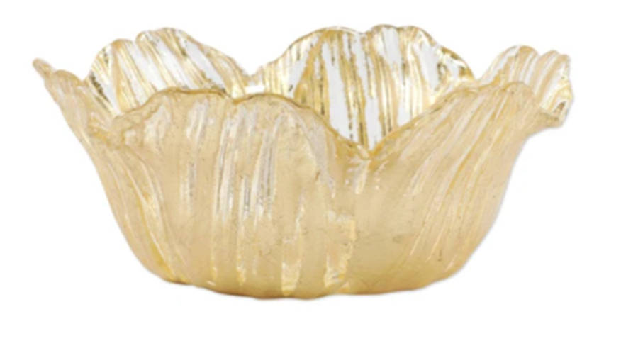 Rufolo Gold Bowl Flower by Vietri-1