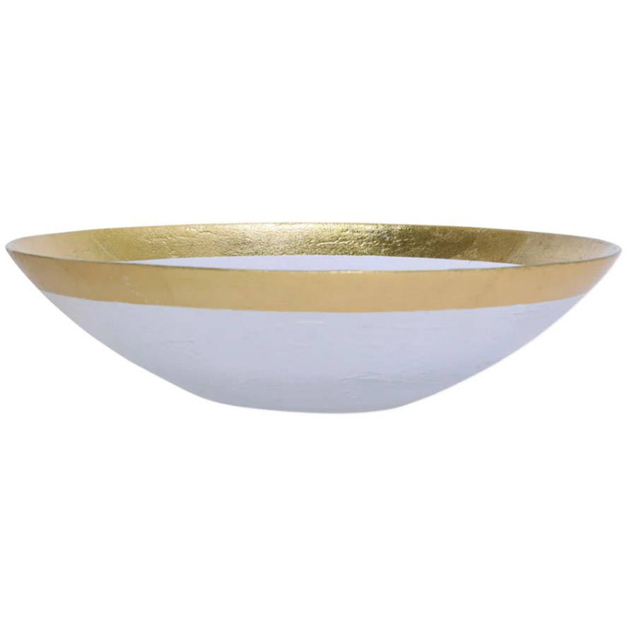 Rufolo Gold 12" Round Bowl by Vietri-1