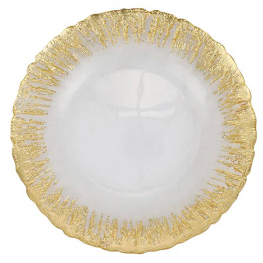 Rufolo Gold Canape Plate by Vietri-1